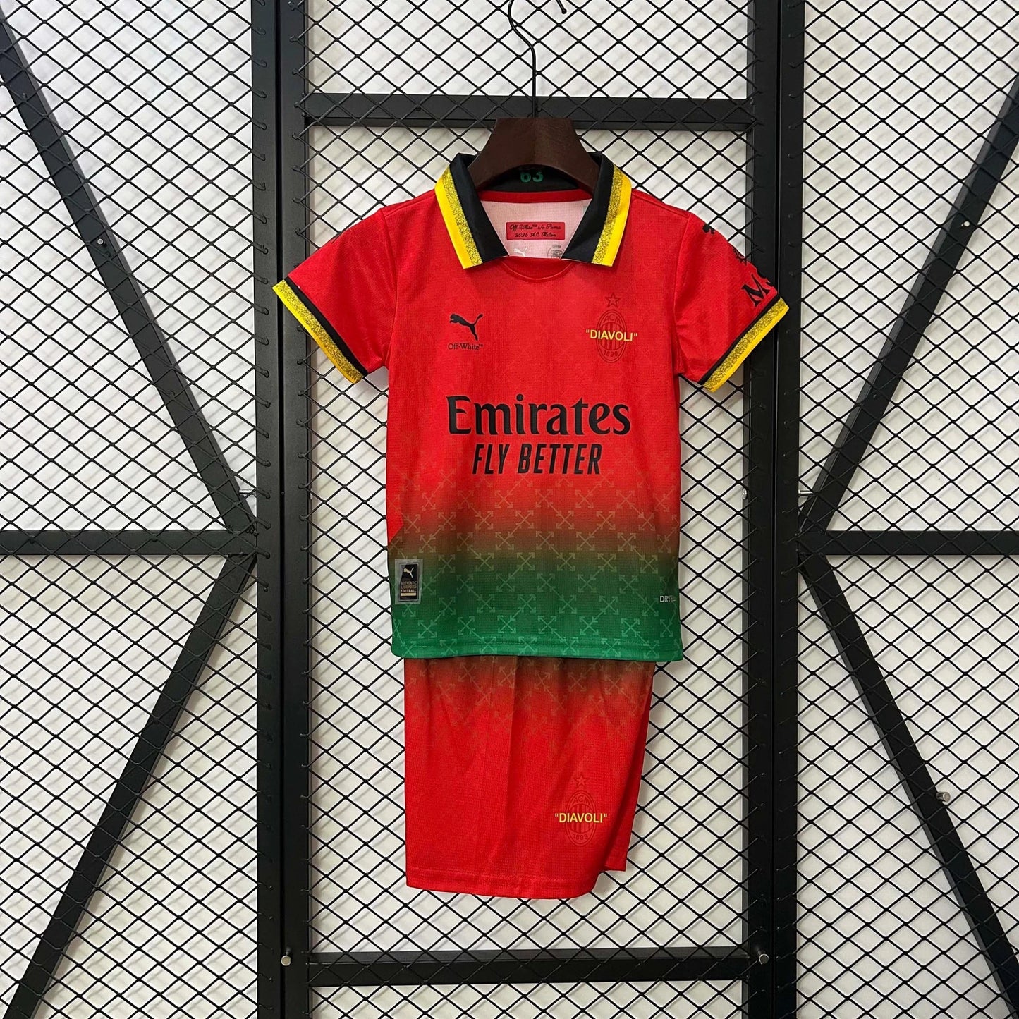 AC Milan x Off White 2024 Red Jersey