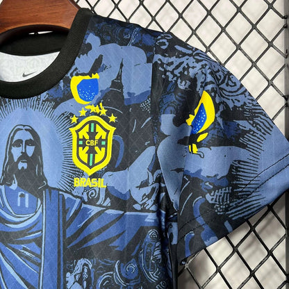 Brazil Jesus 2024 Blue Jersey