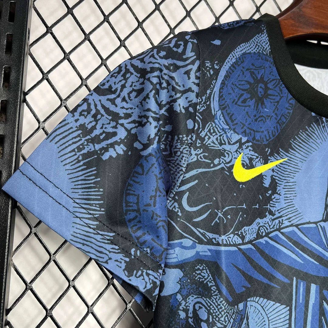 Brazil Jesus 2024 Blue Jersey