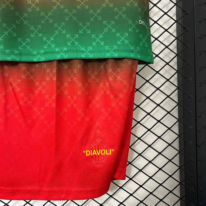 AC Milan x Off White 2024 Red Jersey