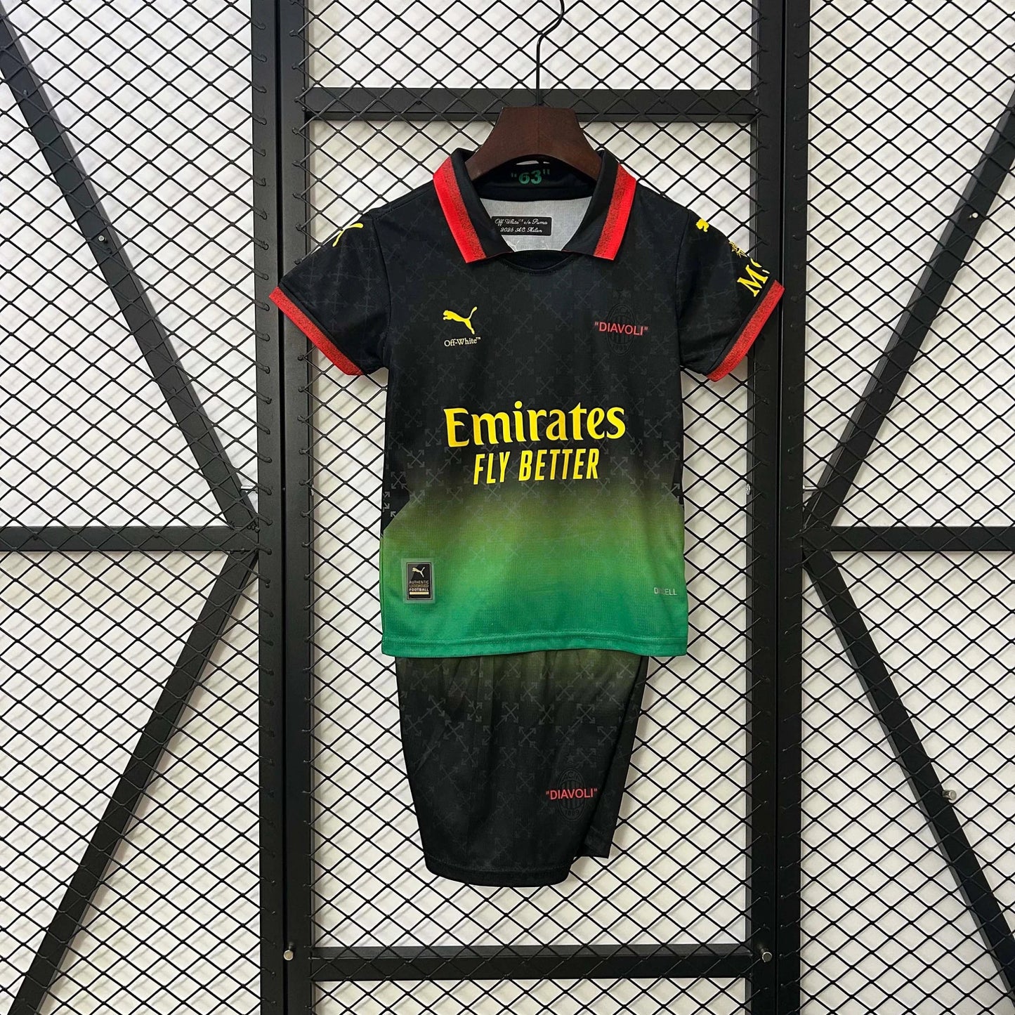 AC Milan x Off White 2024 Black Jersey