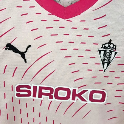 24/25 Kids Sporting de Gijón Soccer Jersey Second Away