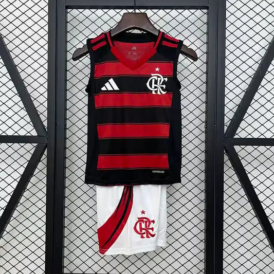 Maglia Allenamento Casa Flamengo 2025 con Pettorina