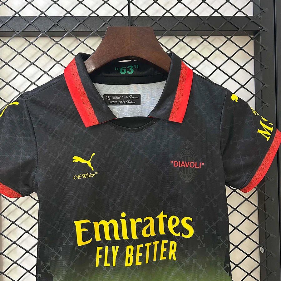 AC Milan x Off White 2024 Black Jersey