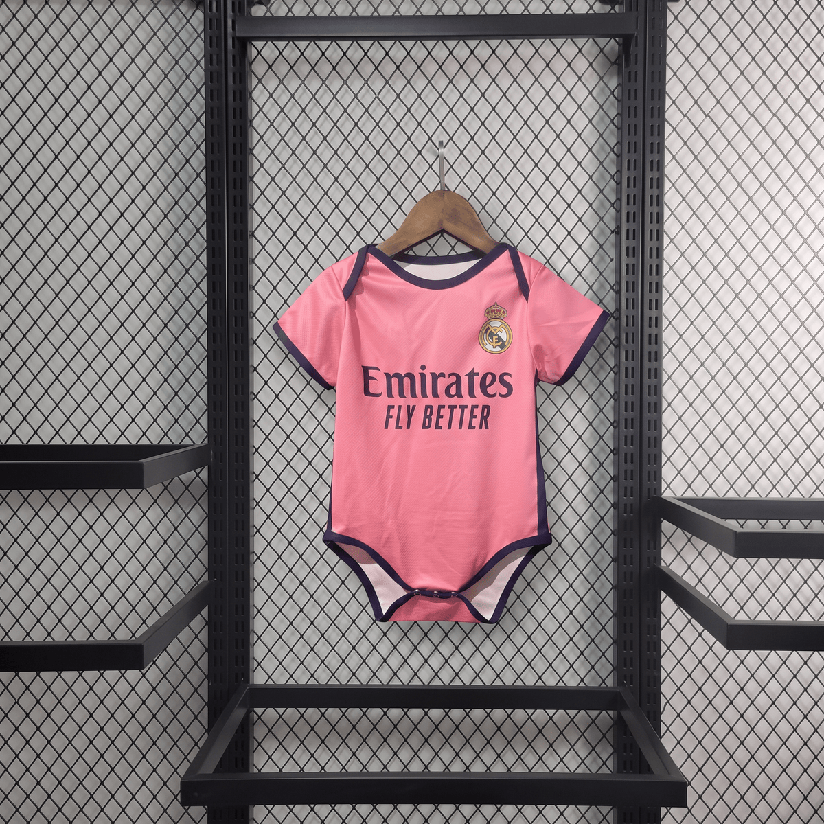 Real Madrid 2025 Pink Baby Bodysuit