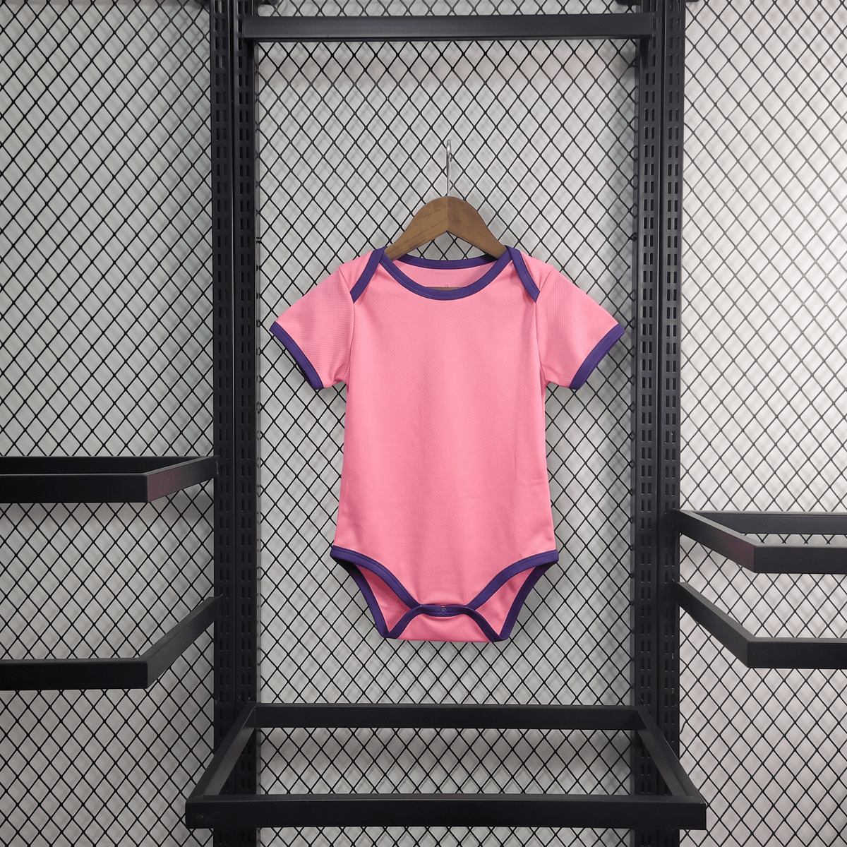 Real Madrid 2025 Pink Baby Bodysuit