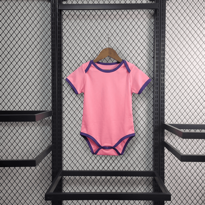 Real Madrid 2025 Pink Baby Bodysuit