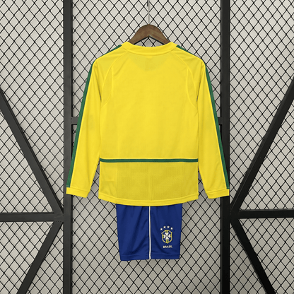 Brazil 2002 L/S Home Jersey
