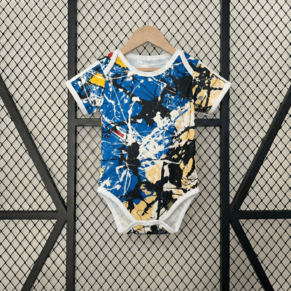 Man United 2025 Paint-Splatter Baby Bodysuit